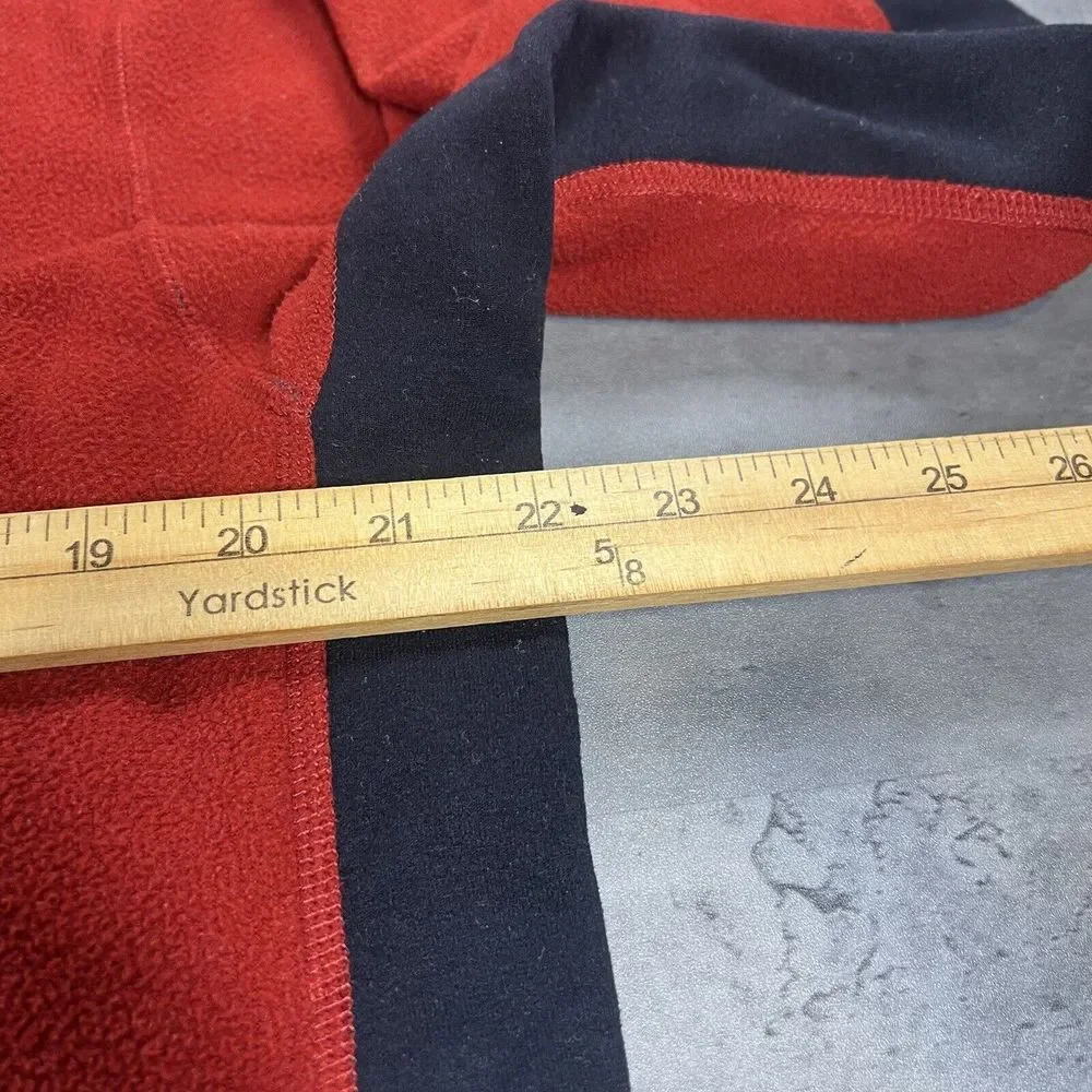 The North Face Alpine Jacket Men XL Fit L Back Red Fleece‎ 1/4 Zip Gorpcore